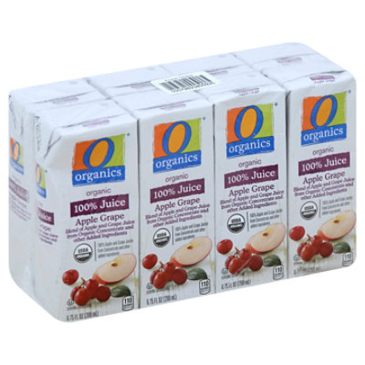  O Organics 100% Tetra Juice Apple Grape - 8-6.75 Fl. Oz. 