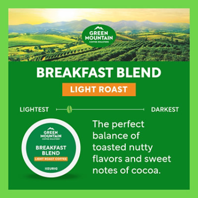 Green Mountain Coffee Roasters Breakfast Blend Light Roast Coffee K Cup Pods - 32 Count - Image 5