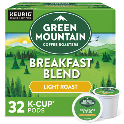 Green Mountain Coffee Roasters Breakfast Blend Coffee K Cup Pods - 32 Count