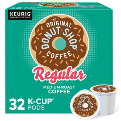 The Original Donut Shop Regular Medium Roast Coffee Keurig Single Serve K Cup Pods - 32 Count