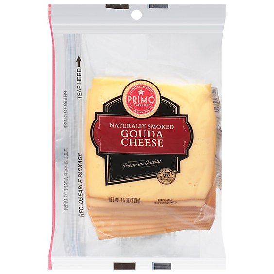 Primo Taglio Cheese Gouda Smoked Vacuum Pack - 7.5 Oz