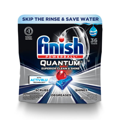 Finish Quantum Ultimate Clean and Shine Detergent Tabs - 36 Count