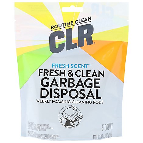 CLR Garbage Disposal Foaming Cleaner + Freshener Clean Scent Pouch - 5 Count