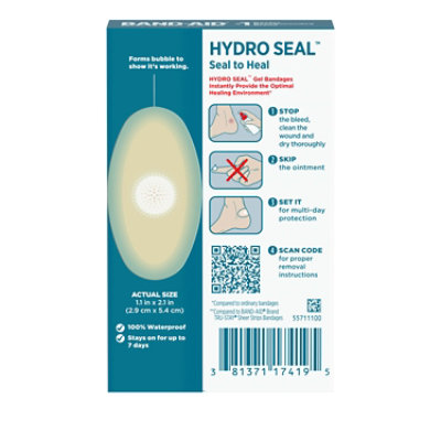 Bandaid Hydro Seal Blister Heel - 6 Count - Image 5