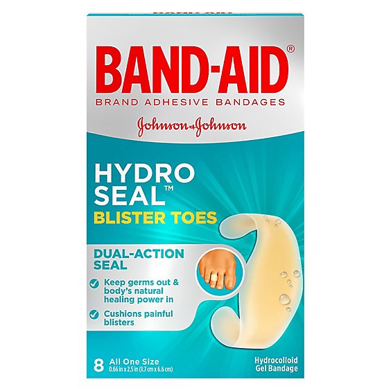 Bandaid Hydro Seal Blister Toes - 8 Count
