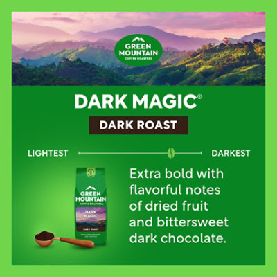 Green Mountain Coffee Roasters Dark Magic Dark Roast Ground Coffee Bagged - 12 Oz - Image 2