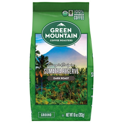 Green Mountain Coffee Roasters Sumatra Reserve Dark Roast Organic Ground Coffee Bagged - 10 Oz - Image 3