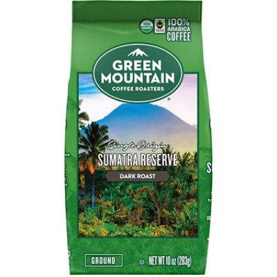 Green Mountain Coffee Roasters Sumatra Reserve Dark Roast Organic Ground Coffee Bagged - 10 Oz - Image 2