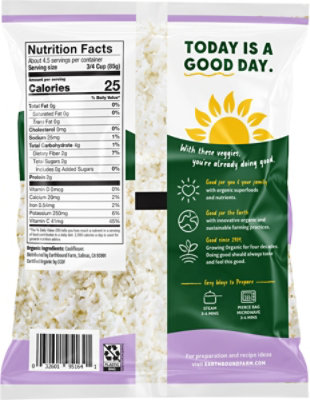 Earthbound Farm Organic Riced Cauliflower Bag - 14 Oz - Image 5