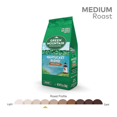 Green Mountain Coffee Roasters Nantucket Blend Medium Roast Ground Coffee Bagged - 12 Oz - Image 5