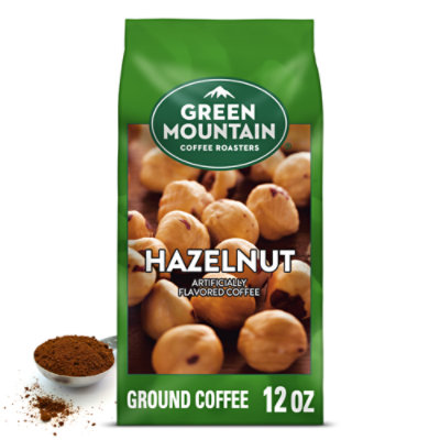 Green Mountain Coffee Roasters Hazelnut Flavored Light Roast Ground Coffee Bagged -  12 Oz - Image 1