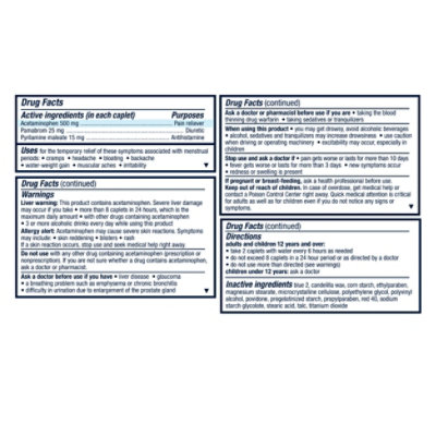 Pamprin Multi Symptom Caps - 20 Count - Image 2