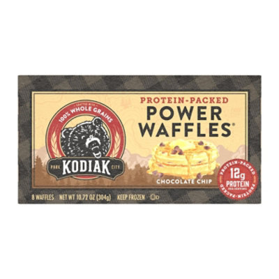 Kodiak Chocolate Chip Power Waffles Box - 10.72 Oz - Image 2