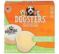 Dogsters Ice Cream Treat Minte Kissably Fresh Flavor Box - 4-3.5 Fl. Oz.