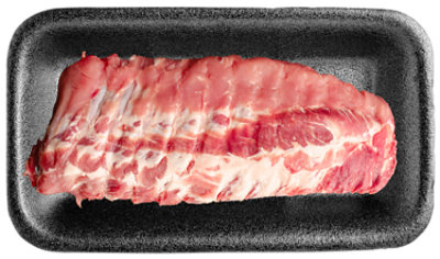 Pork Loin Backribs Fresh - 1 Lb - Image 1