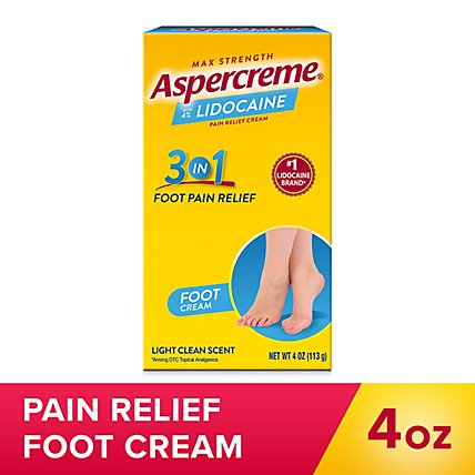 Aspercreme Foot Pain W Lidocaine - 4 Oz - Image 1