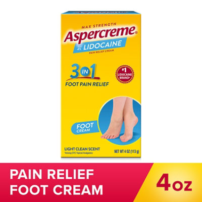 Aspercreme Foot Pain W Lidocaine - 4 Oz - Image 1