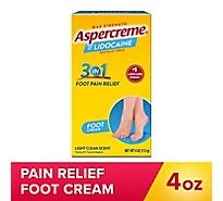 Aspercreme Foot Pain W Lidocaine - 4 Oz