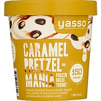 Yasso Frozen Greek Yogurt Caramel Pretzel Mania - 16 Oz - Image 2