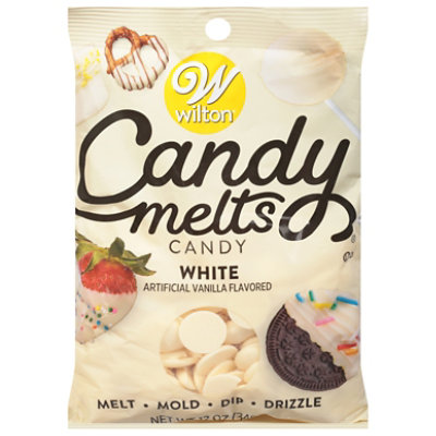 Wilton Candy Melts White Vanilla Flavor - 12 Oz