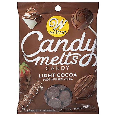 Candy Melts Wilton Lot x 6 Flavored 12oz Light Cocoa Chocolate Exp 06/2021 