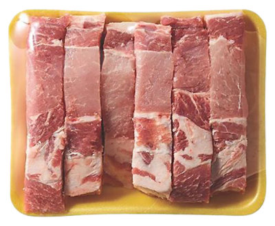 Signature Select Pork Loin Backribs Extra Meaty - 1 Lbs - Image 1