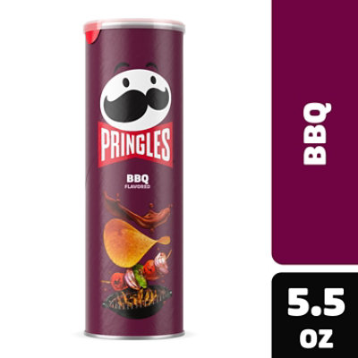 Pringles Potato Crisps Chips Lunch Snacks BBQ - 5.5 Oz