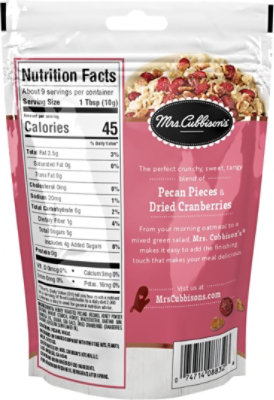 Mrs Cubbisons Honey Roasted Cranberries And Pecans Salad Topping 3.25 Oz - 3.25 Oz - Image 6