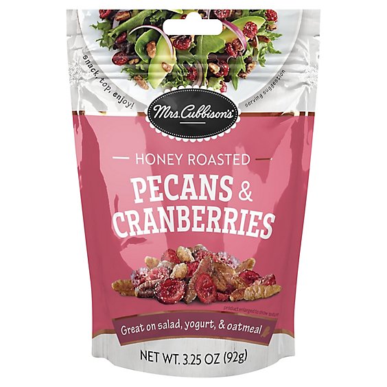 Mrs Cubbisons Honey Roasted Cranberries And Pecans Salad Topping 3.25 Oz - 3.25 Oz