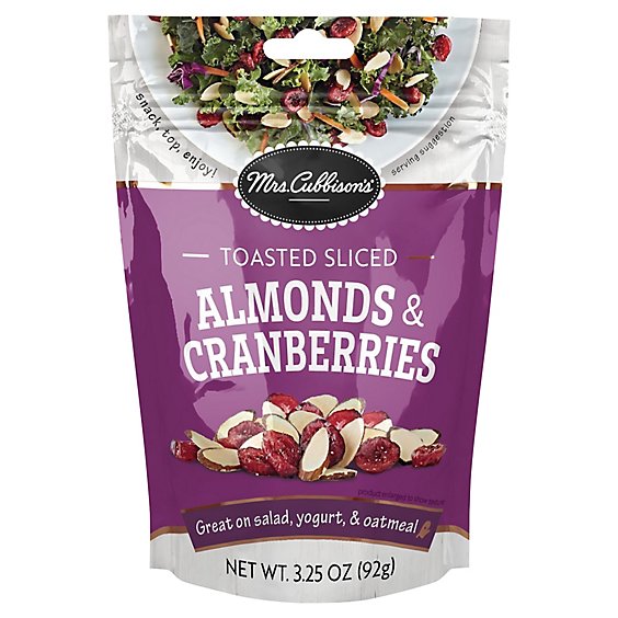Mrs Cubbisons Dried Cranberries And Toasted Almonds Salad Topping - 3.25 Oz