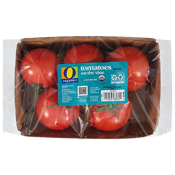O Organics Tomatoes On The Vine - 16 Oz