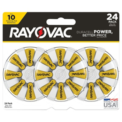 RAYOVAC Batteries Hearing Aid Size 10 Blister Pack - 24 Count - Image 2