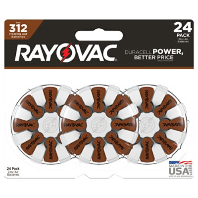 Rayovac Hab Size 312 - 24 Count