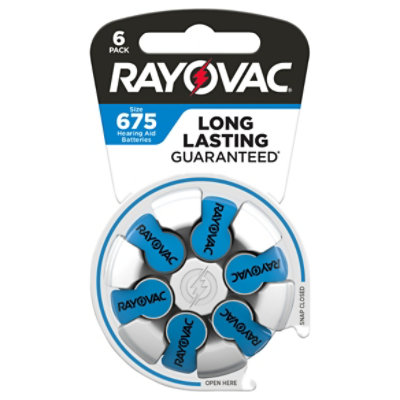 Rayovac Hab Size 675 - 6 Count