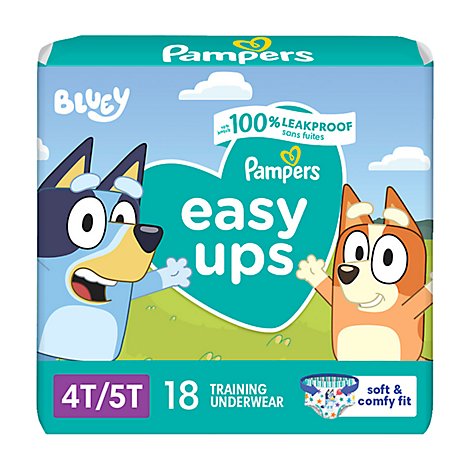 Pampers Easy Ups Size 4T To 5T Boys Training Underwear - 18 Count