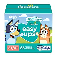 Pampers Easy Ups Size 3T To 4T Boys Training Underwear - 66 Count - Image 2