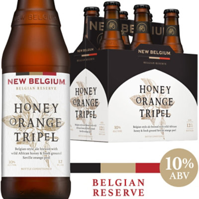New Belgium Brewing Honey Orange Tripel Beer 10% ABV Bottles - 6-12 Fl. Oz. - Image 1