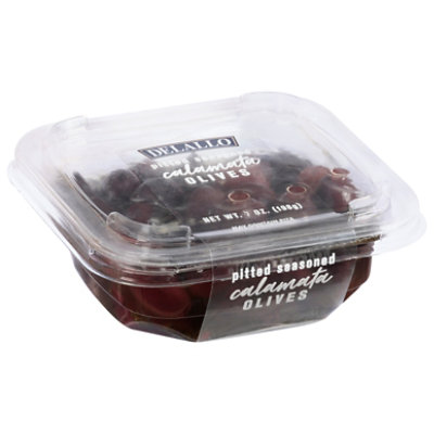 DeLallo Olives Calamata Pitted Seasoned - 7 Oz - Image 1