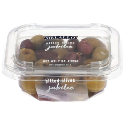 DeLallo Olives Pitted Jubilee - 7 Oz