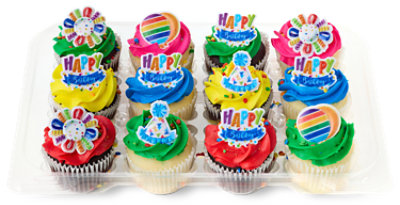 Cupcake 6 White 6 Chocolate - 12 Count - Image 1