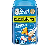 Gerber 2nd Foods Probiotic Oatmeal Peach Apple Baby Cereal - 8 Oz