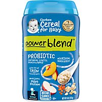 Gerber 2nd Foods Probiotic Oatmeal Peach Apple Baby Cereal - 8 Oz - Image 1