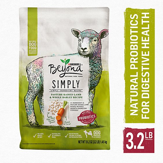 Purina Beyond Dog Food Simply 9 Ranch Raised Lamb & Whole Barley Recipe Bag - 3.2 Lb