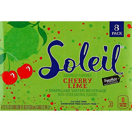 Signature SELECT Soleil Sparkling Water Cherry Lime - 8-12 Fl. Oz. - Image 2