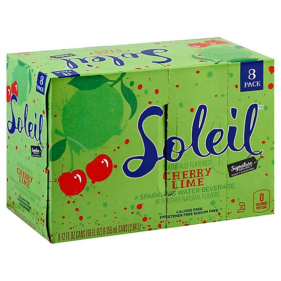 Signature SELECT Soleil Sparkling Water Cherry Lime - 8-12 Fl. Oz.