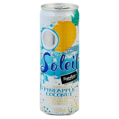 Signature SELECT Soleil Sparkling Water Pineapple Coconut - 8-12 Fl. Oz.
