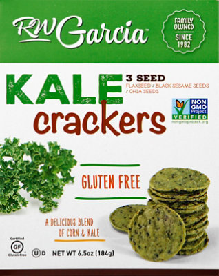 Rw Garcial Kale Crackers - 6.5 Oz