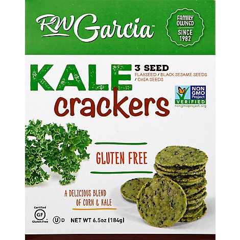 Rw Garcial Kale Crackers - 6.5 Oz