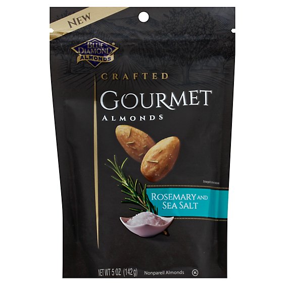 Blue Diamond Almonds Gourmet Crafted Rosemary And Sea Salt Pouch - 5 Oz