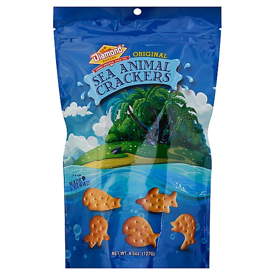 Diamond Bakery Hawaiian Sea Anml Cracker Original - 4.5 Oz